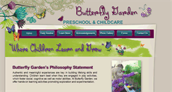 Desktop Screenshot of butterflygardenchildcare.com
